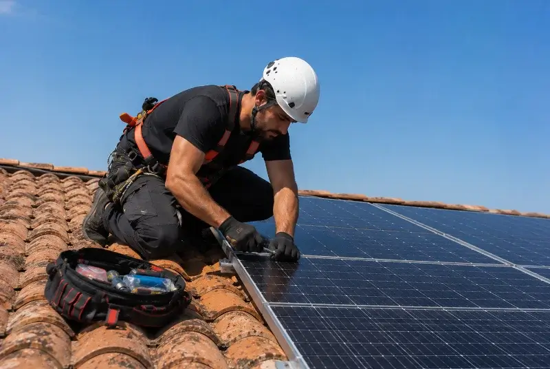 Maintenance et monitoring de panneaux solaires à Valaurie
